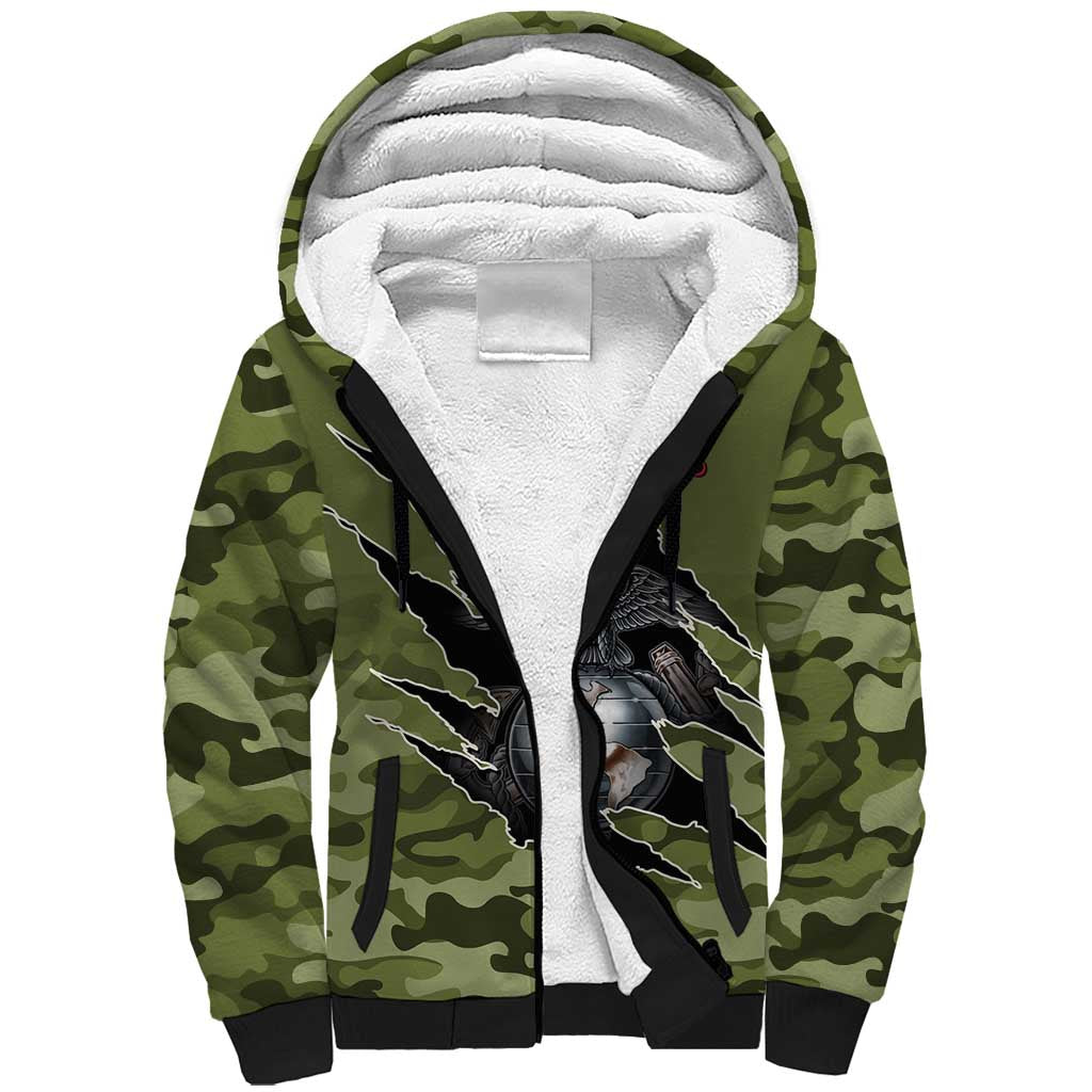 Montford Point Marines Sherpa Hoodie African American Breaking Barriers 1942