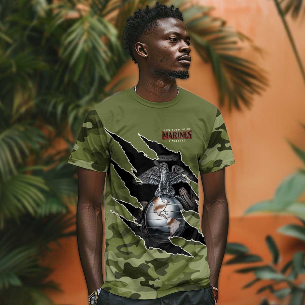 Montford Point Marines T shirt African American Breaking Barriers 1942