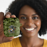 Montford Point Marines AirPods Case Flame Fire Military Green Camo
