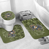Montford Point Marines Bathroom Set Flame Fire Military Green Camo