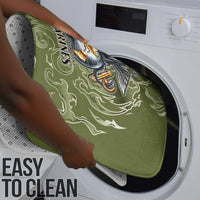 Montford Point Marines Bathroom Set Flame Fire Military Green Camo