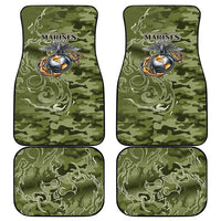 Montford Point Marines Car Mats Flame Fire Military Green Camo