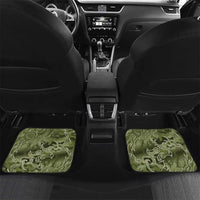 Montford Point Marines Car Mats Flame Fire Military Green Camo