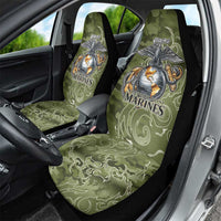 Montford Point Marines Car Seat Cover Flame Fire Military Green Camo