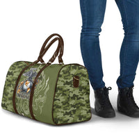 Montford Point Marines Travel Bag Flame Fire Military Green Camo