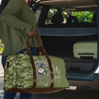 Montford Point Marines Travel Bag Flame Fire Military Green Camo