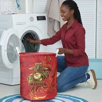 Montford Point Marines Laundry Basket Flame Fire Military Red Camo