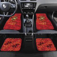 Montford Point Marines Car Mats Flame Fire Military Red Camo