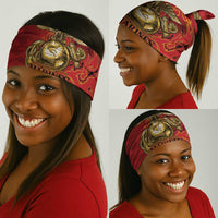 Montford Point Marines Neck Gaiter Flame Fire Military Red Camo