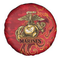 Montford Point Marines Spare Tire Cover Flame Fire Military Red Camo