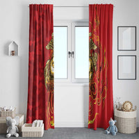 Montford Point Marines Window Curtain Flame Fire Military Red Camo