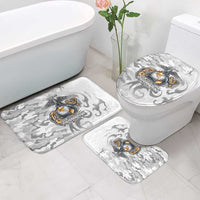 Montford Point Marines Bathroom Set Flame Fire Military White Camo