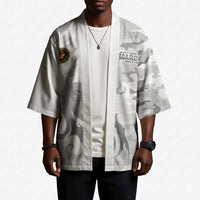 Montford Point Marines Kimono Flame Fire Military White Camo