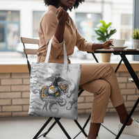 Montford Point Marines Tote Bag Flame Fire Military White Camo