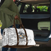 Montford Point Marines Travel Bag Flame Fire Military White Camo