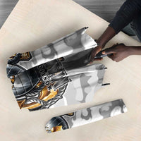 Montford Point Marines Umbrella Flame Fire Military White Camo