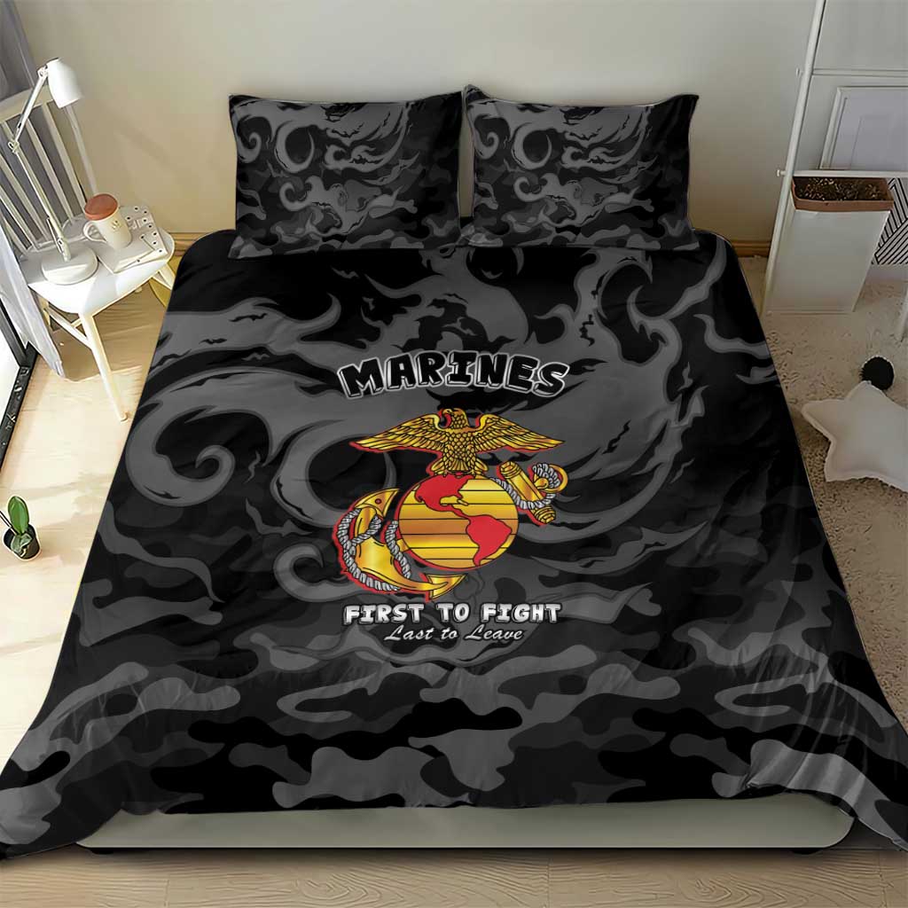 Montford Point Marines Bedding Set First To Fight Last to Leave