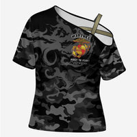 Montford Point Marines Cross Shoulder Shirt First To Fight Last to Leave