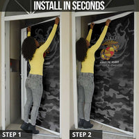 Montford Point Marines Door Cover First To Fight Last to Leave