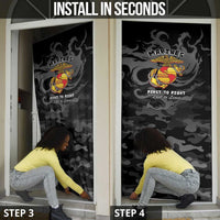 Montford Point Marines Door Cover First To Fight Last to Leave