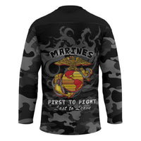 Montford Point Marines Hockey Jersey First To Fight Last to Leave