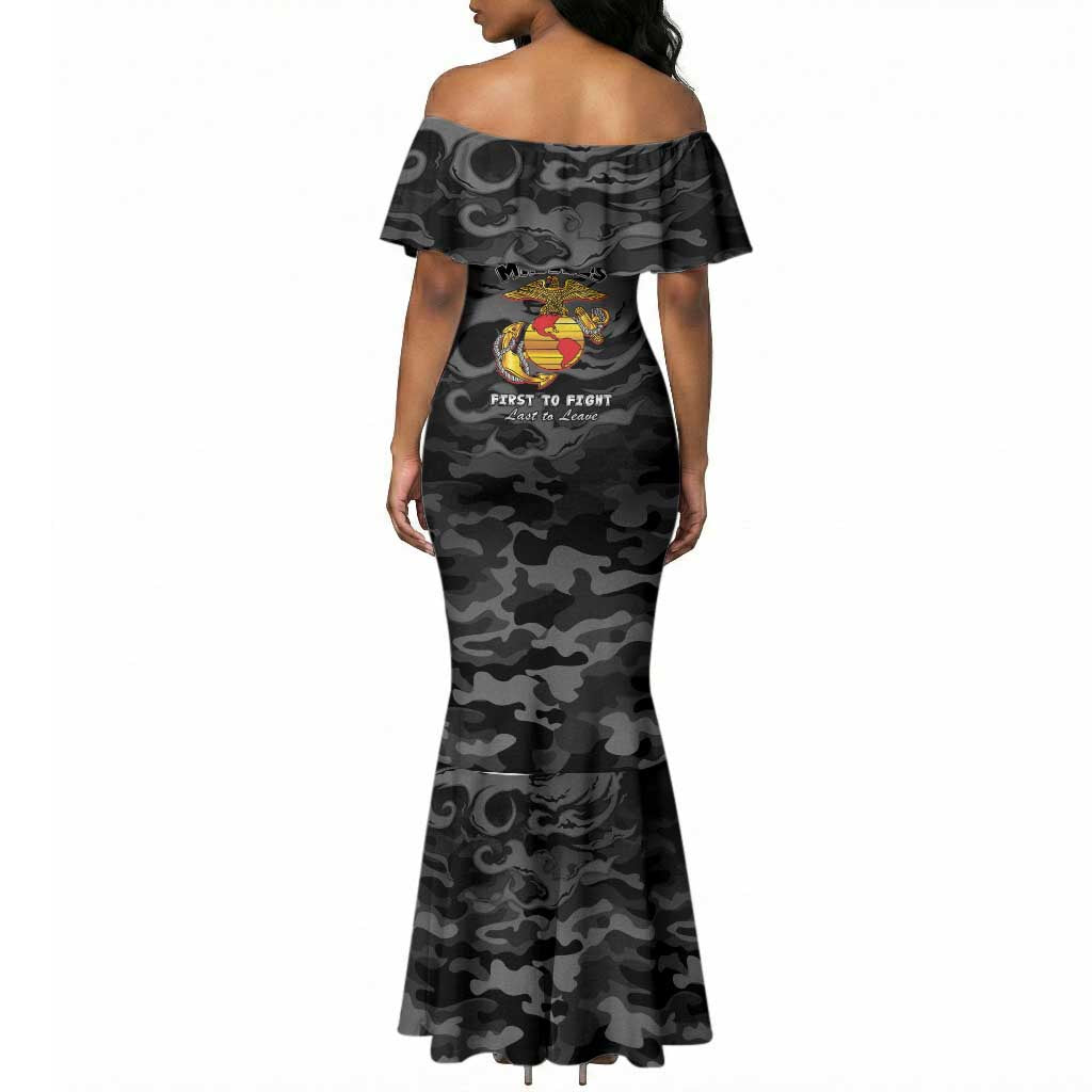 Montford Point Marines Mermaid Dress First To Fight Last to Leave