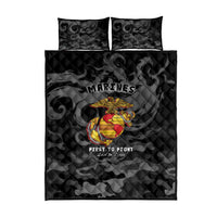 Montford Point Marines Quilt Bed Set First To Fight Last to Leave