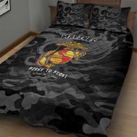 Montford Point Marines Quilt Bed Set First To Fight Last to Leave
