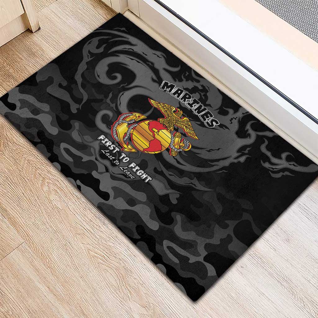 Montford Point Marines Rubber Doormat First To Fight Last to Leave