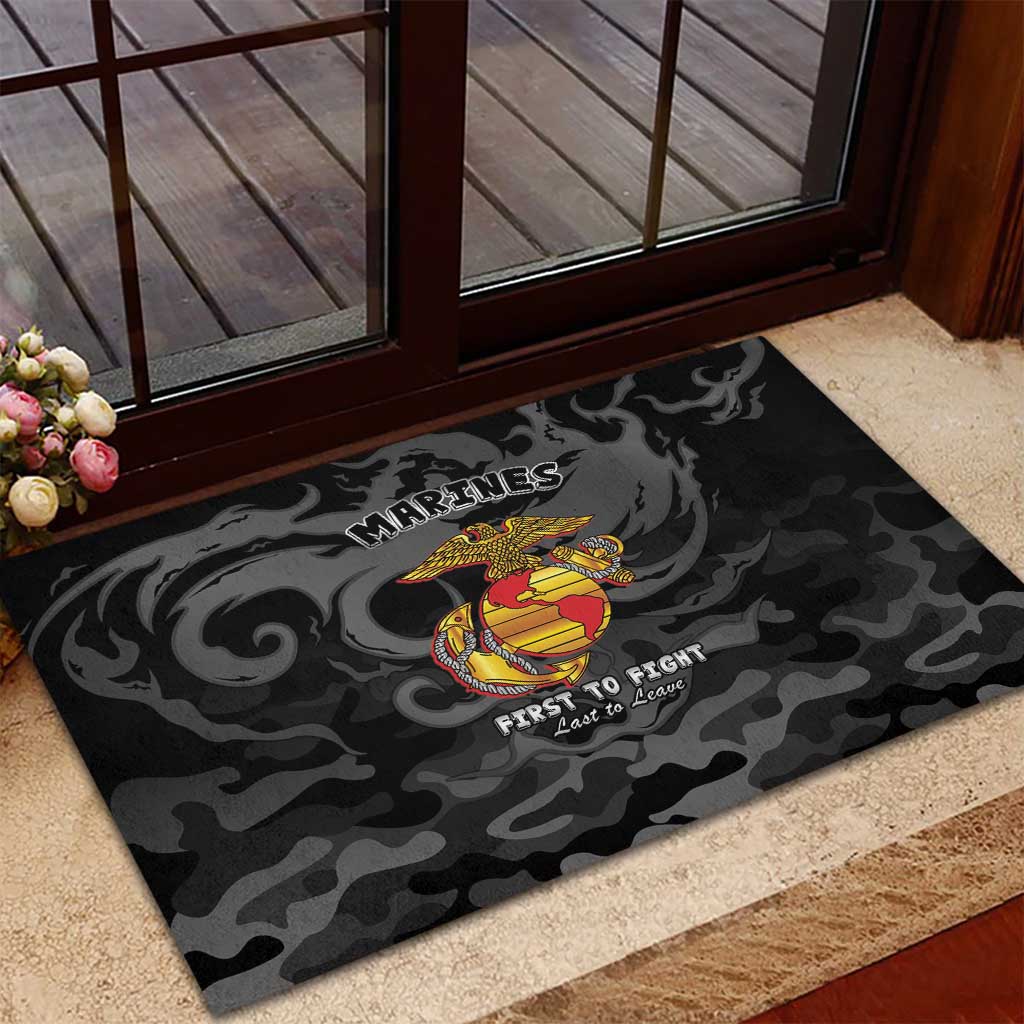 Montford Point Marines Rubber Doormat First To Fight Last to Leave
