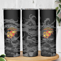 Montford Point Marines Skinny Tumbler First To Fight Last to Leave