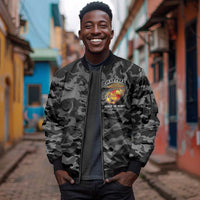 Montford Point Marines Sleeve Zip Bomber Jacket First To Fight Last to Leave