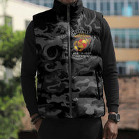 Montford Point Marines Sleeveless Puffer Jacket First To Fight Last to Leave