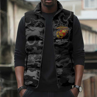 Montford Point Marines Sleeveless Puffer Jacket First To Fight Last to Leave