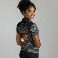 Montford Point Marines Women Polo Shirt First To Fight Last to Leave