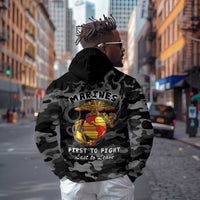 Montford Point Marines Zip Hoodie First To Fight Last to Leave