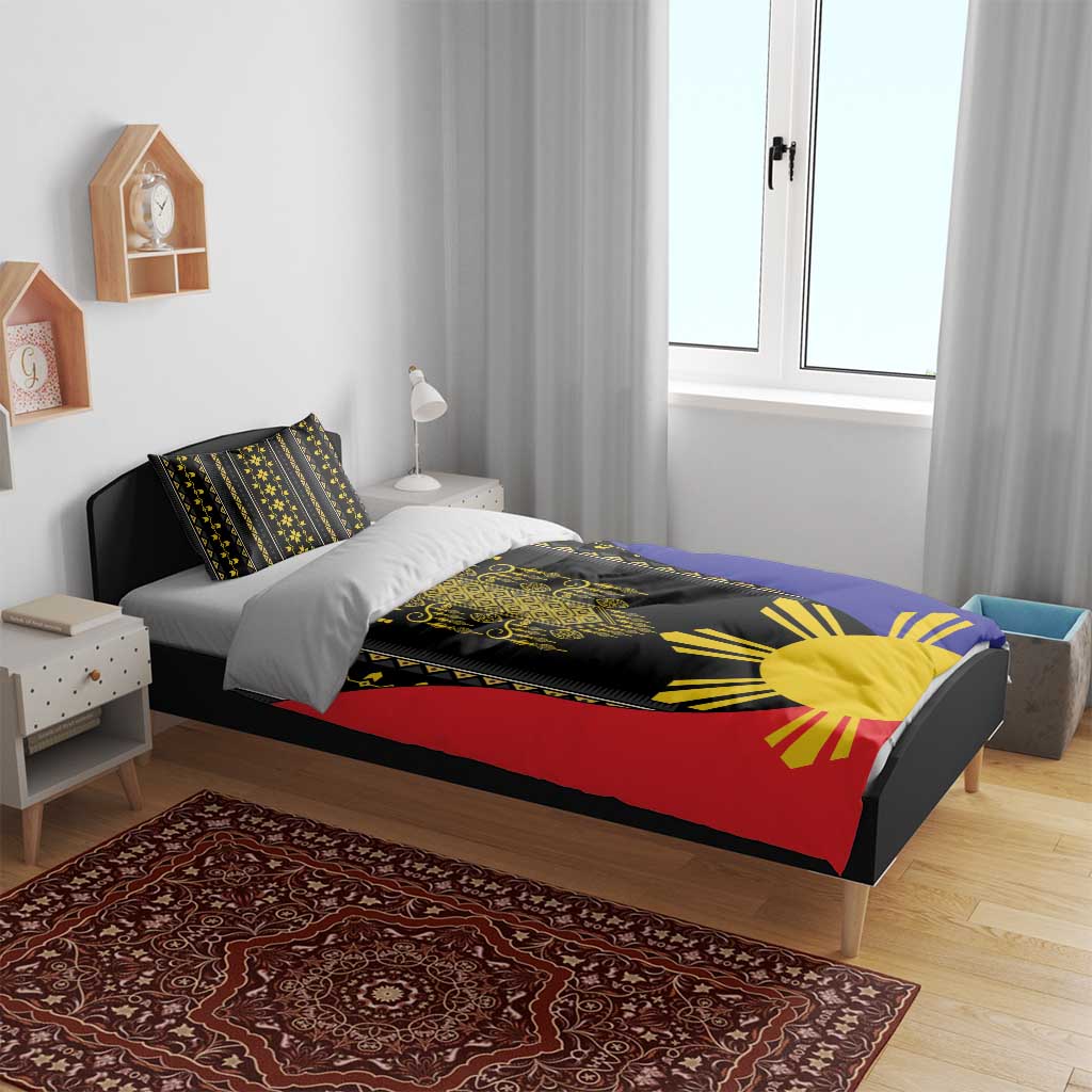 Afro Pinoy Blackapino Half Black Filipino Bedding Set