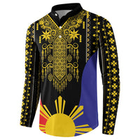 Afro Pinoy Blackapino Half Black Filipino Button Sweatshirt