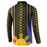 Afro Pinoy Blackapino Half Black Filipino Button Sweatshirt