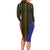 Afro Pinoy Blackapino Half Black Filipino Family Matching Long Sleeve Bodycon Dress and Hawaiian Shirt