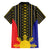 Afro Pinoy Blackapino Half Black Filipino Family Matching Off The Shoulder Long Sleeve Dress and Hawaiian Shirt