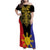 Afro Pinoy Blackapino Half Black Filipino Family Matching Off Shoulder Maxi Dress and Hawaiian Shirt