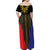 Afro Pinoy Blackapino Half Black Filipino Family Matching Off Shoulder Maxi Dress and Hawaiian Shirt