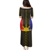Afro Pinoy Blackapino Half Black Filipino Family Matching Puletasi and Hawaiian Shirt