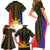 Afro Pinoy Blackapino Half Black Filipino Family Matching Short Sleeve Bodycon Dress and Hawaiian Shirt