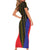 Afro Pinoy Blackapino Half Black Filipino Family Matching Short Sleeve Bodycon Dress and Hawaiian Shirt