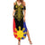 Afro Pinoy Blackapino Half Black Filipino Family Matching Summer Maxi Dress and Hawaiian Shirt