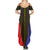 Afro Pinoy Blackapino Half Black Filipino Family Matching Summer Maxi Dress and Hawaiian Shirt