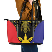 Afro Pinoy Blackapino Half Black Filipino Leather Tote Bag
