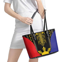 Afro Pinoy Blackapino Half Black Filipino Leather Tote Bag